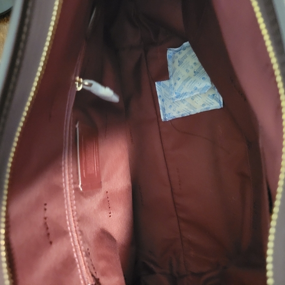 NEW Coach Taylor Tan Signature Tote Bag - Picture 6 of 8